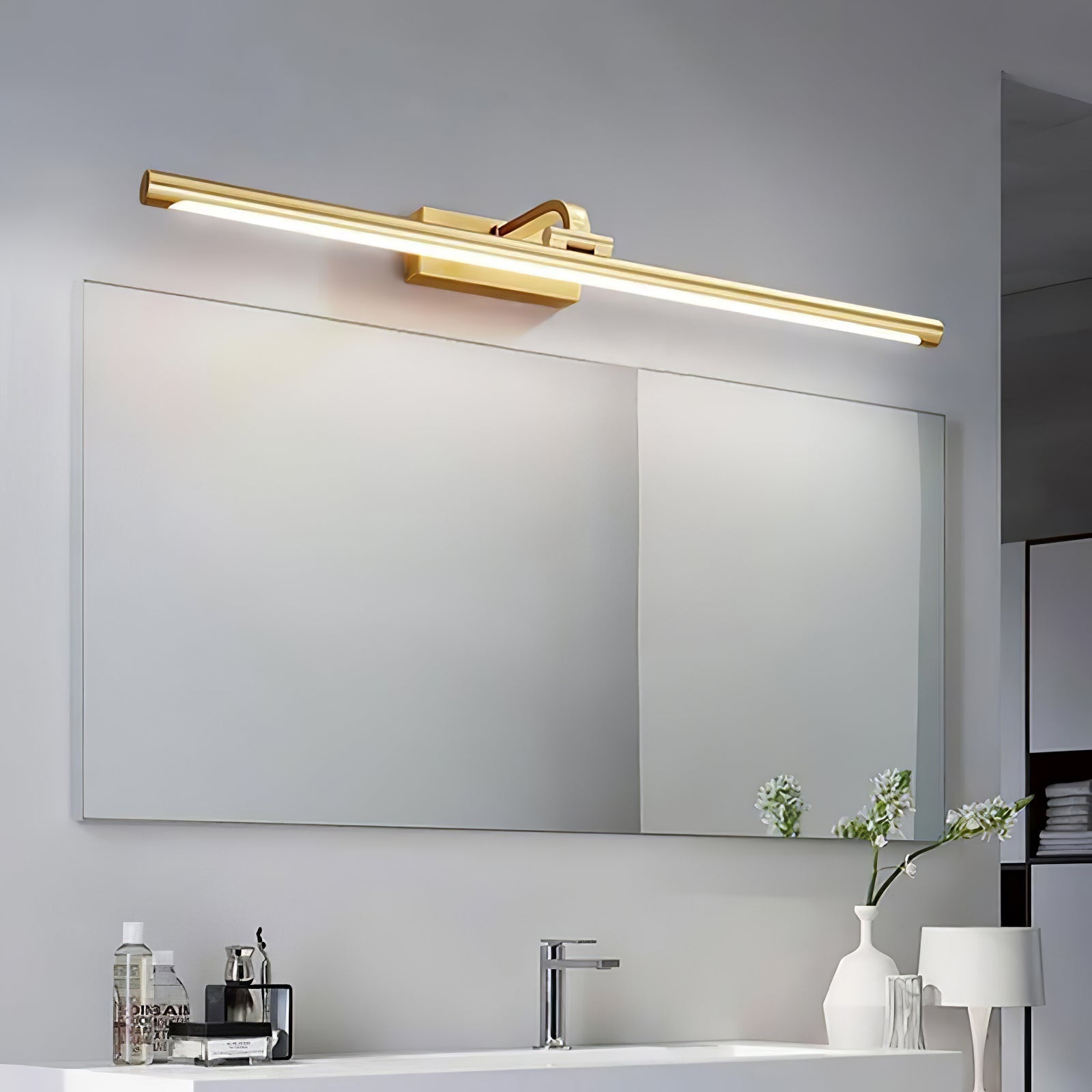 Walnut Color Linear LED Wall Light - Letslighting