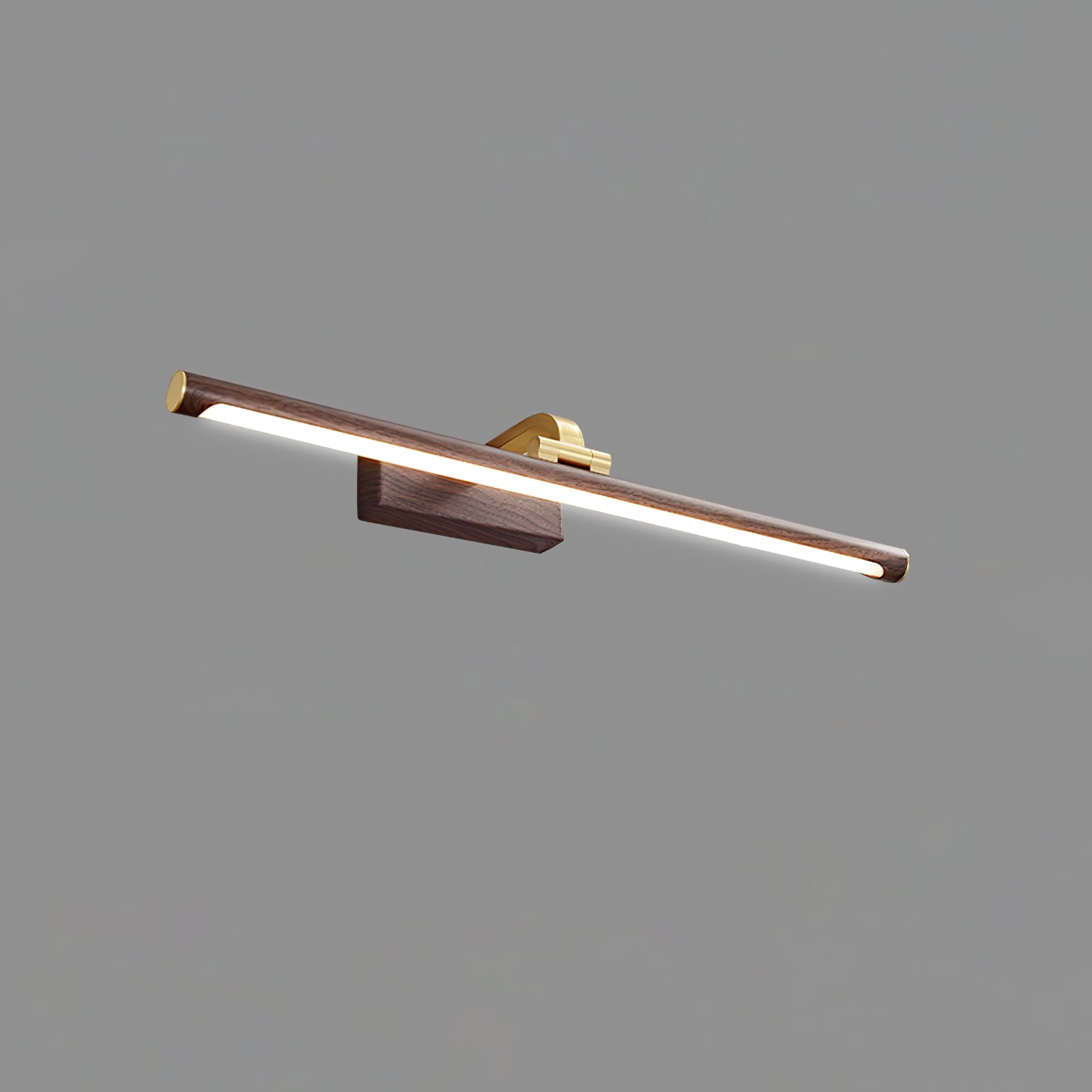 Walnut Color Linear LED Wall Light - Letslighting