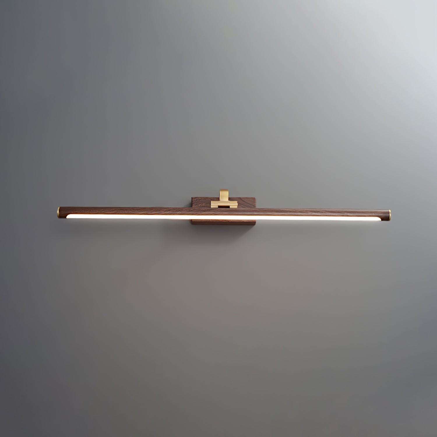 Walnut Color Linear LED Wall Light - Letslighting