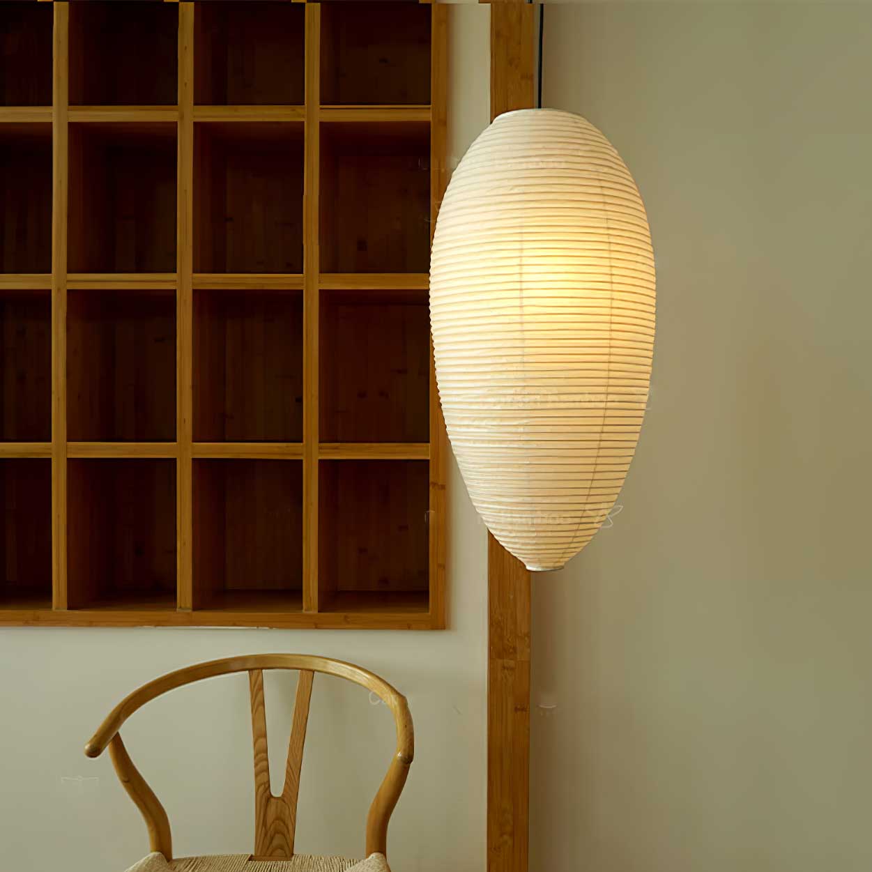 Washi Paper Chestnut Pendant Lamp - Letslighting