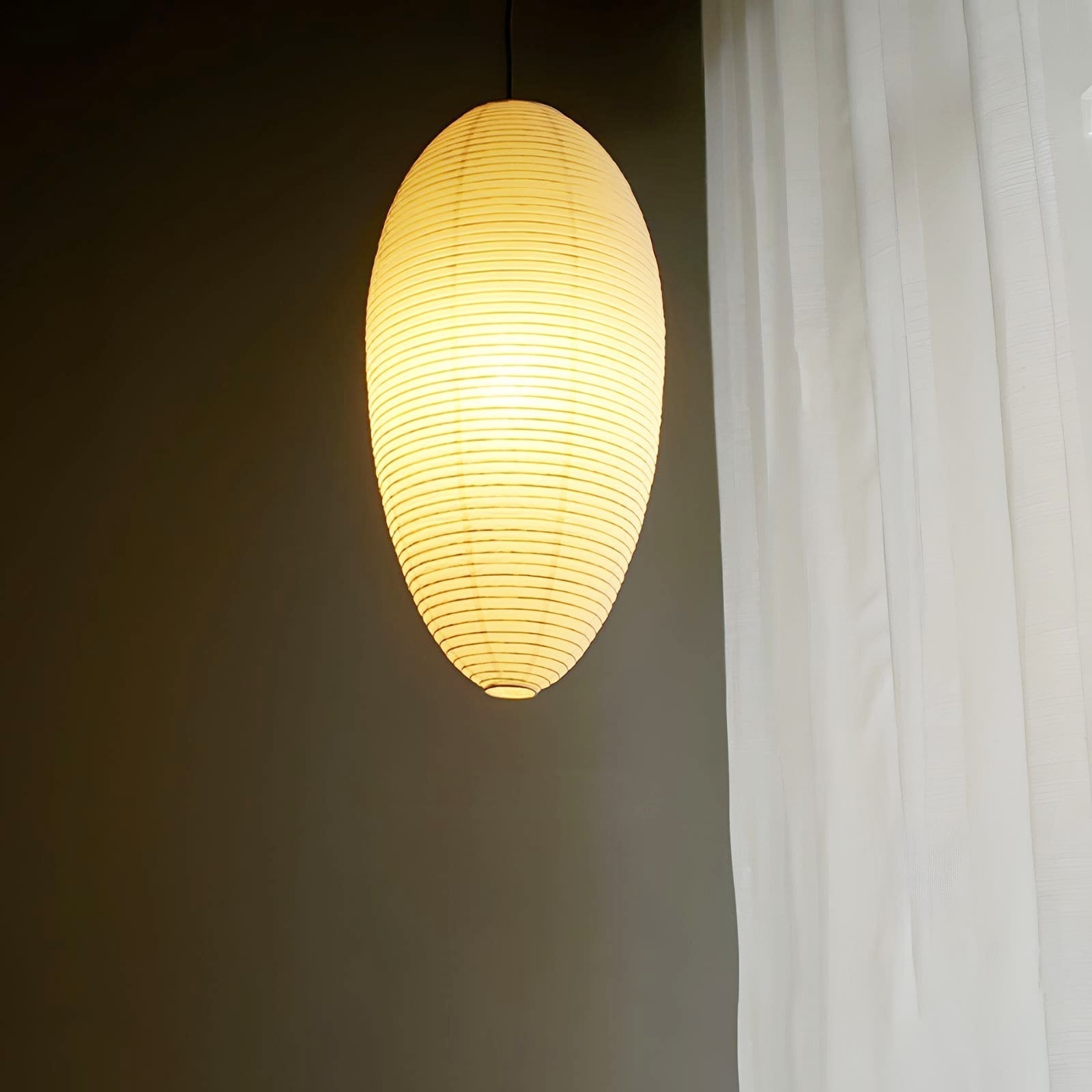 Washi Paper Chestnut Pendant Lamp - Letslighting