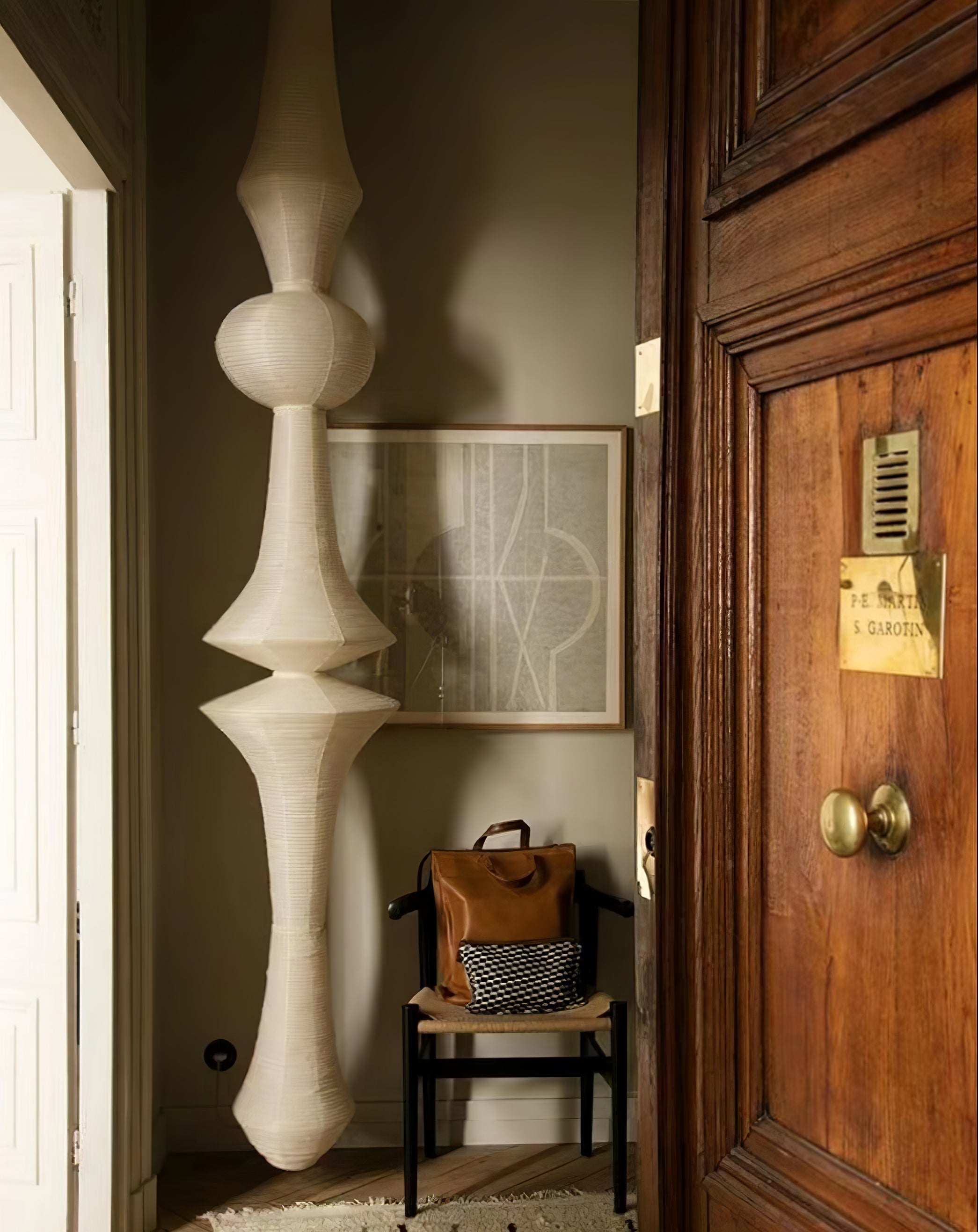 Washi Paper E Pendant Light - Letslighting