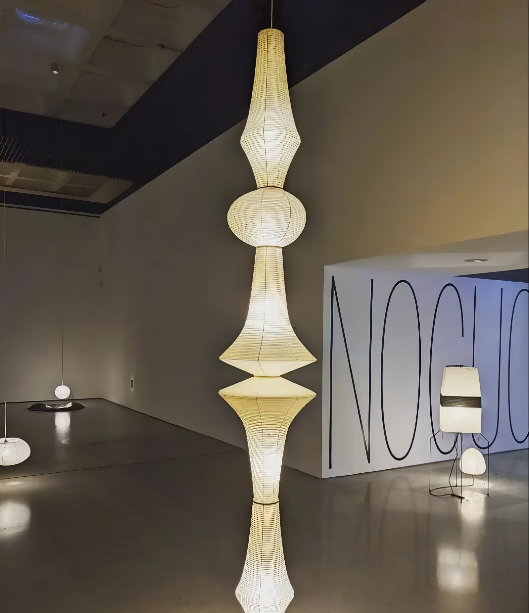 Washi Paper E Pendant Light - Letslighting