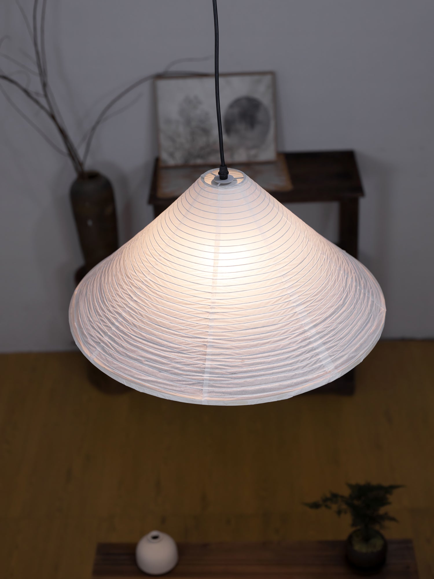 Washi Paper Pyramid Pendant Lamp - Letslighting