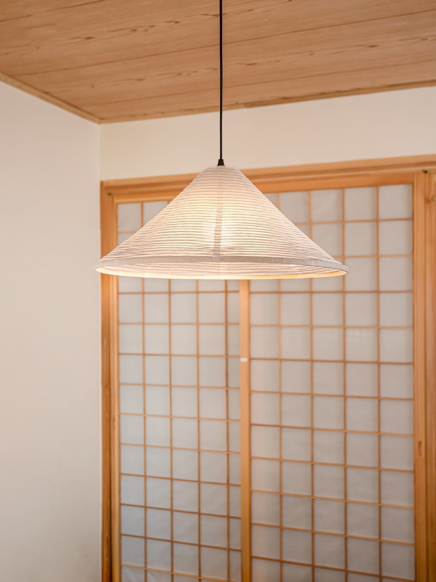 Washi Paper Pyramid Pendant Lamp - Letslighting