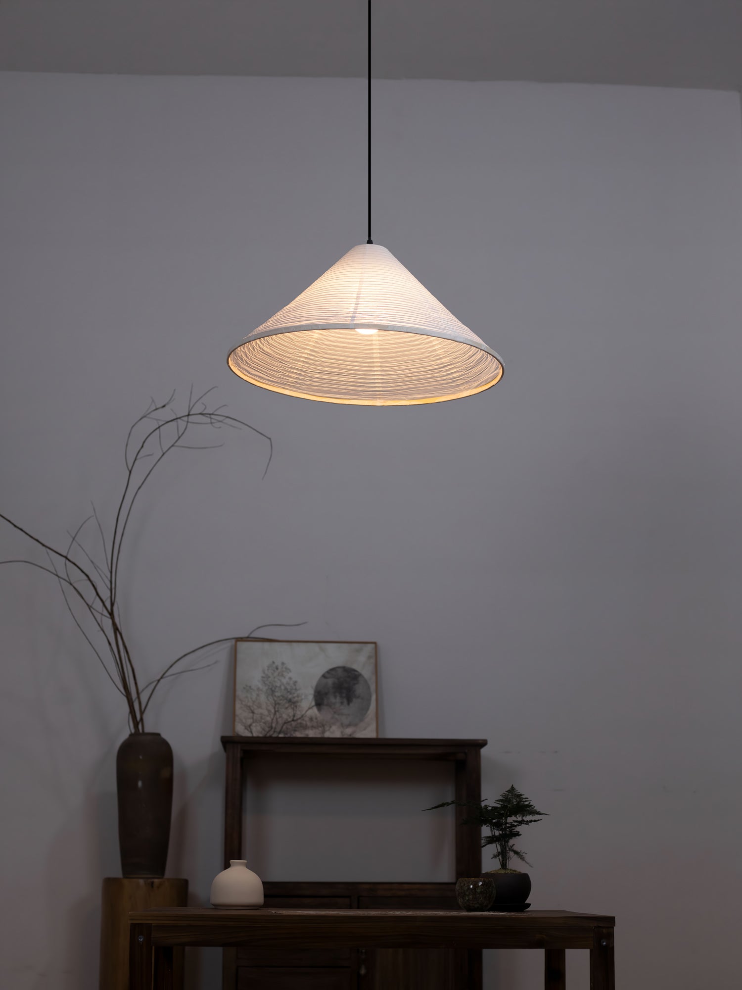 Washi Paper Pyramid Pendant Lamp - Letslighting