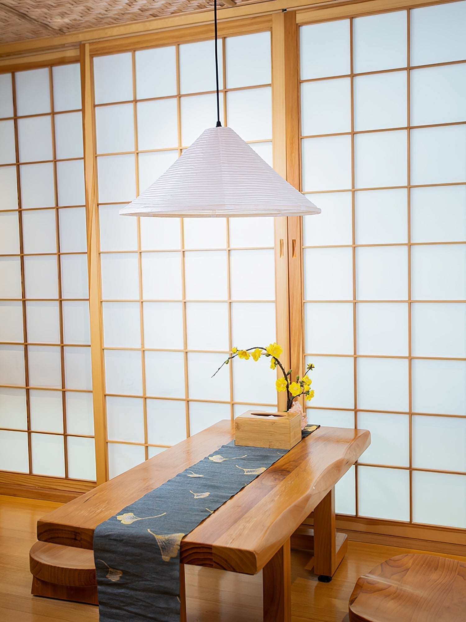 Washi Paper Pyramid Pendant Lamp - Letslighting