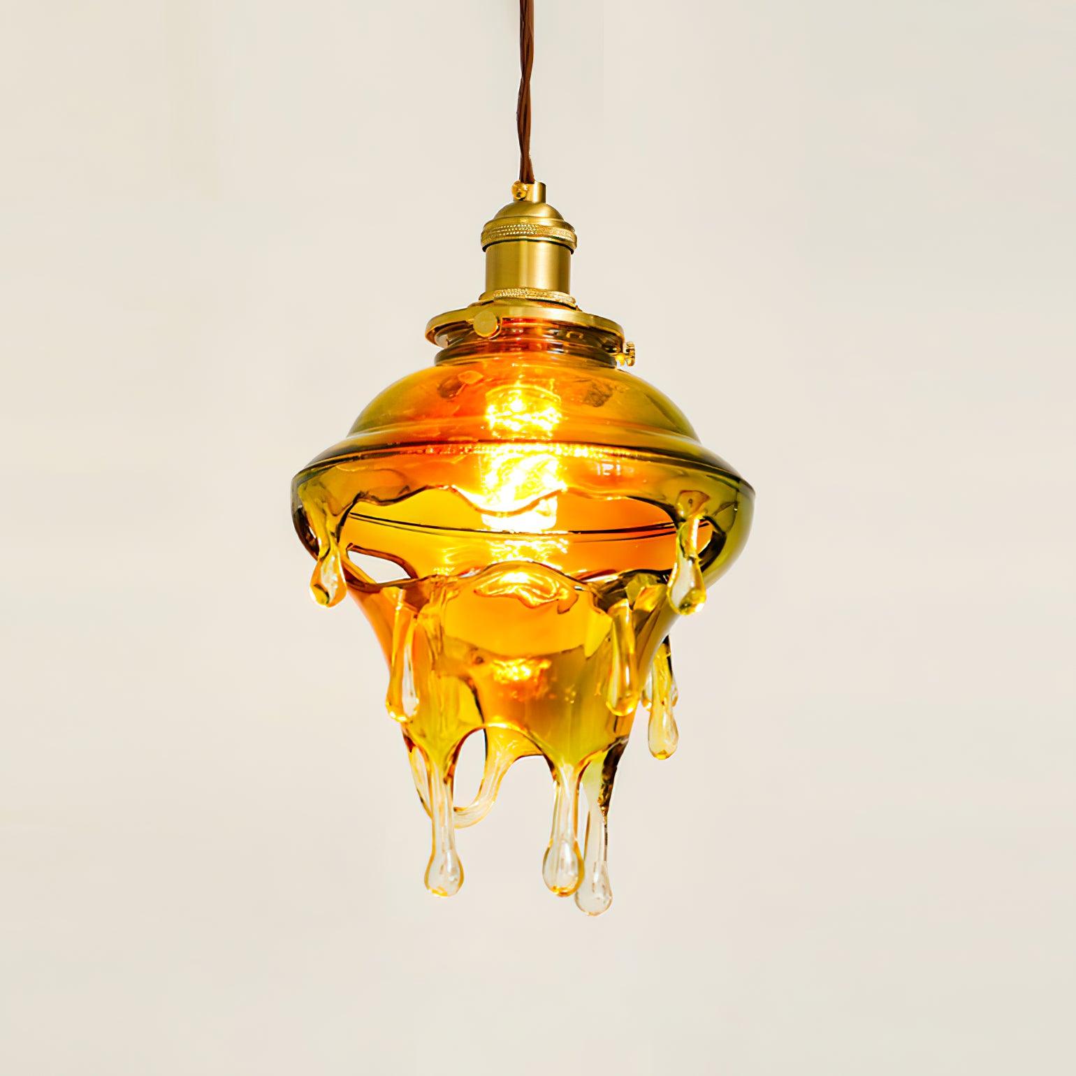 Pendant Lamp Iridescent Water Drop Shade Artistic Glow Contemporary - Letslighting