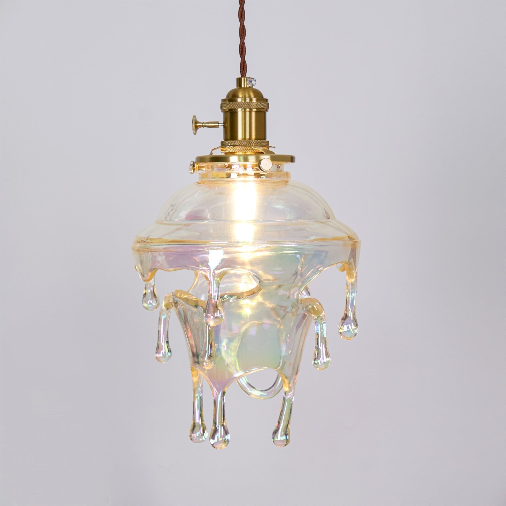 Pendant Lamp Iridescent Water Drop Shade Artistic Glow Contemporary - Letslighting