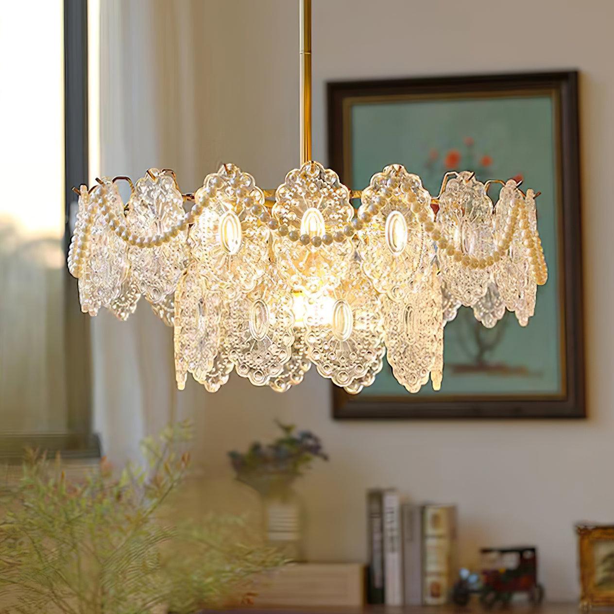Wave Pearl Chandelier - Letslighting