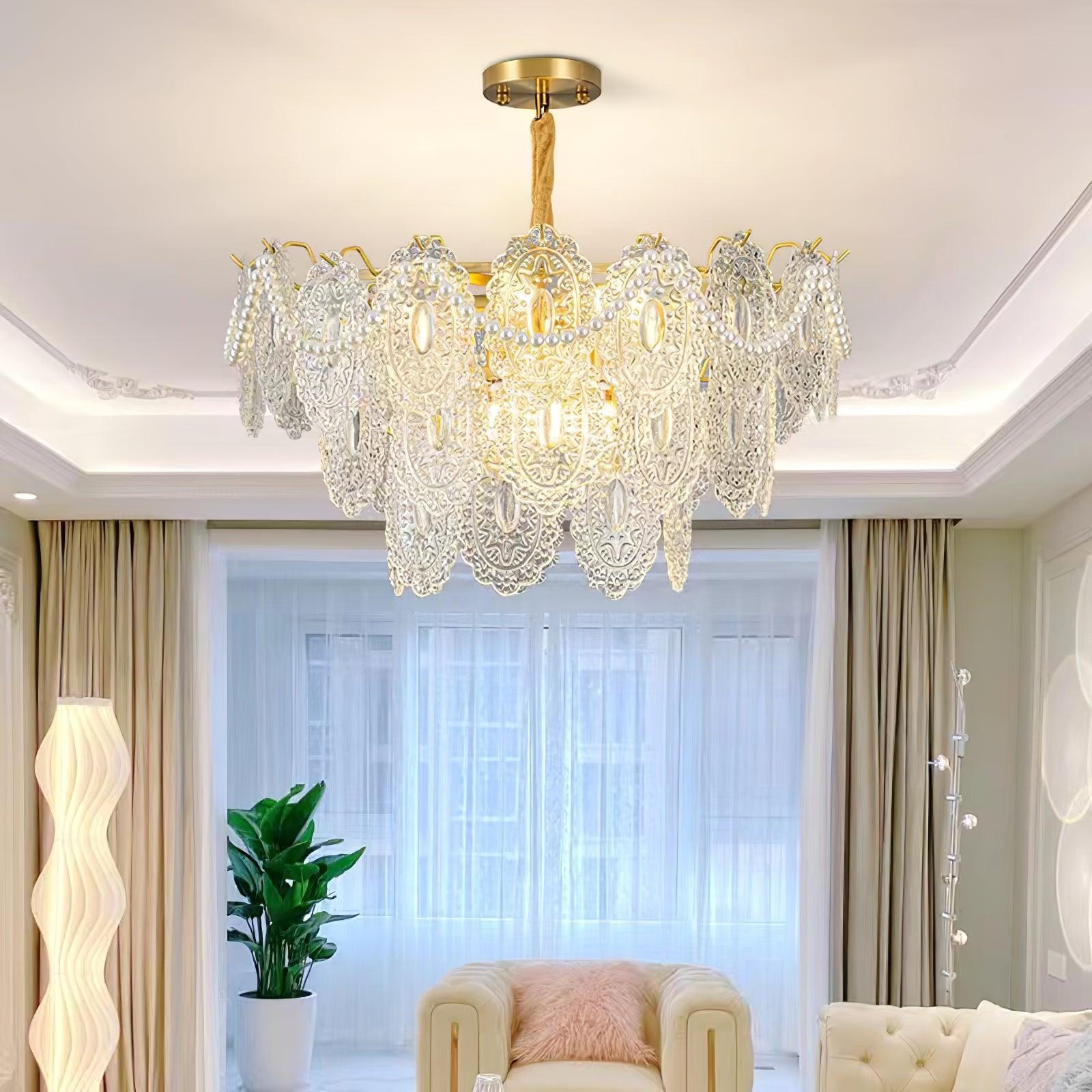 Wave Pearl Chandelier - Letslighting