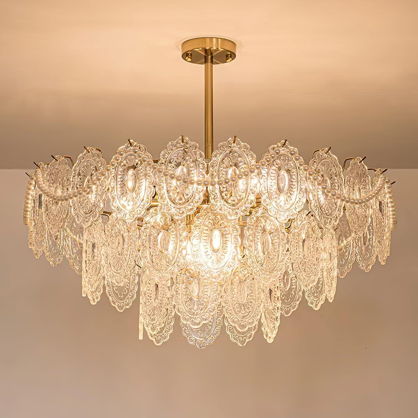 Wave Pearl Chandelier - Letslighting