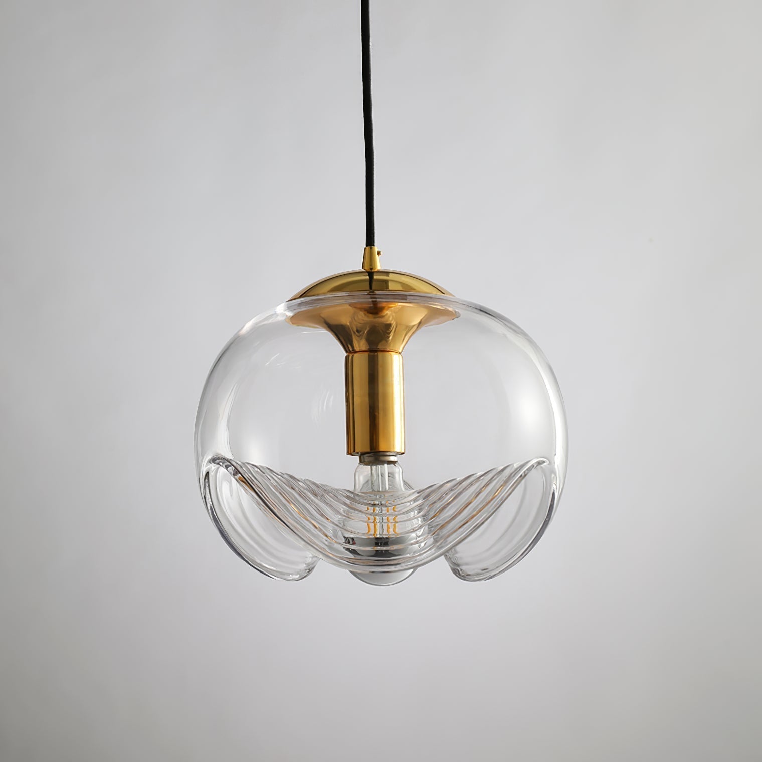 Valentina Moderno Vidrio Claro Metal Cristal Lámpara Colgante Dormitorio