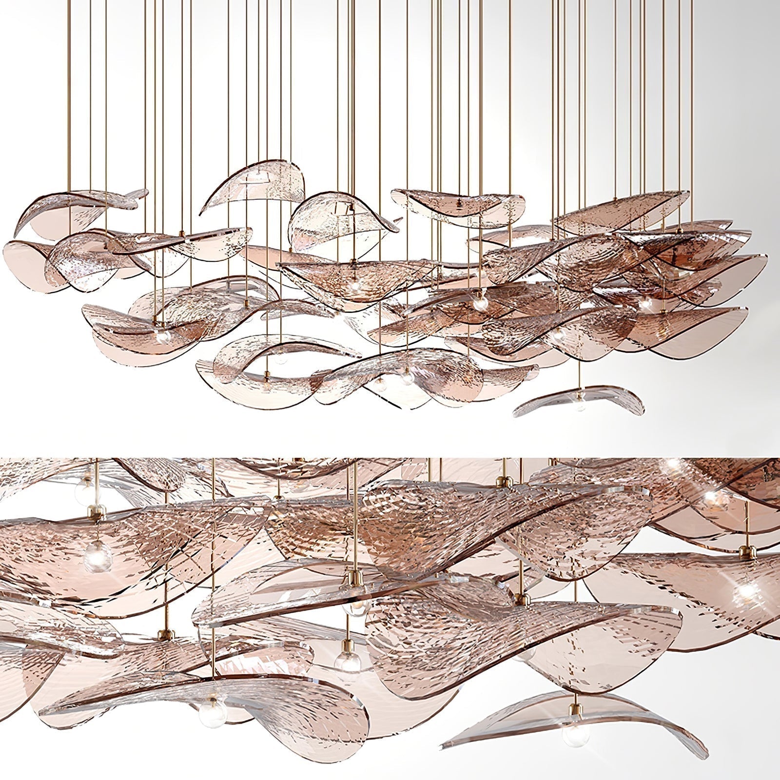Eurrinia Butterfly Gold Metal Pendant Light - Letslighting