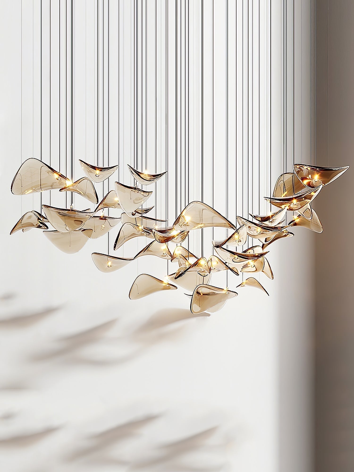 Eurrinia Butterfly Gold Metal Pendant Light - Letslighting