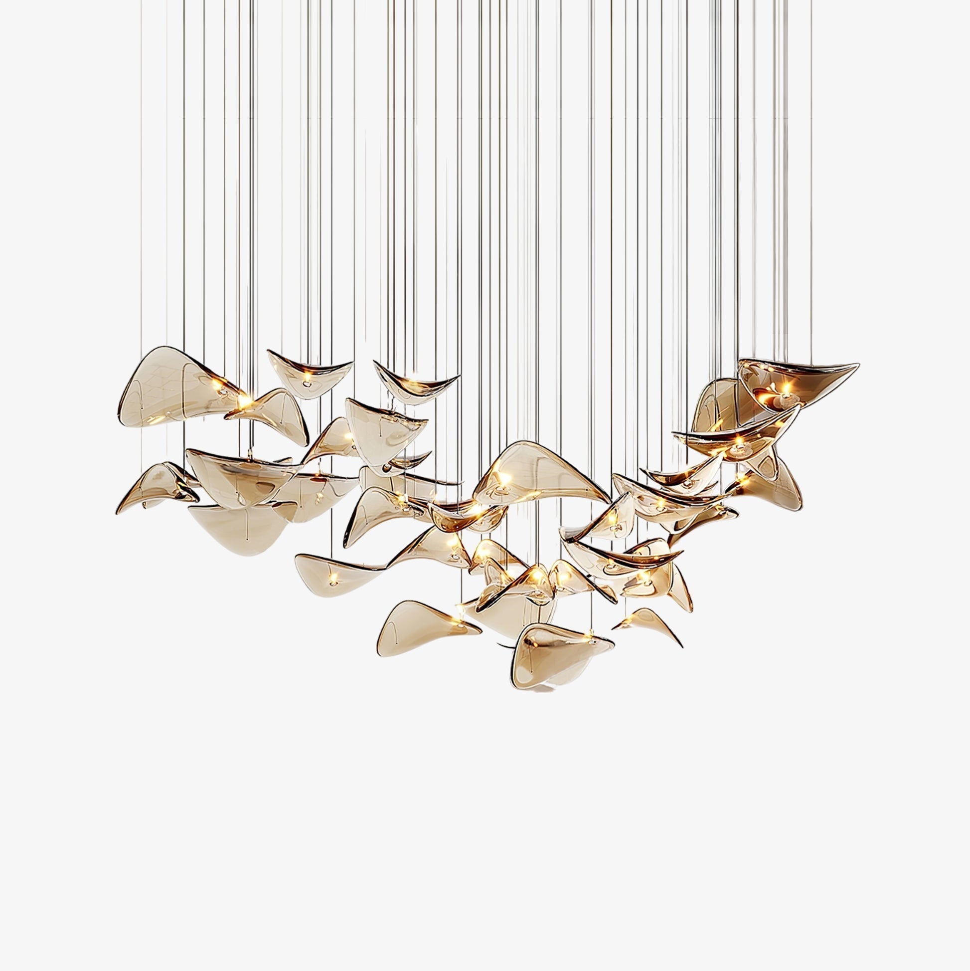 Eurrinia Butterfly Gold Metal Pendant Light - Letslighting
