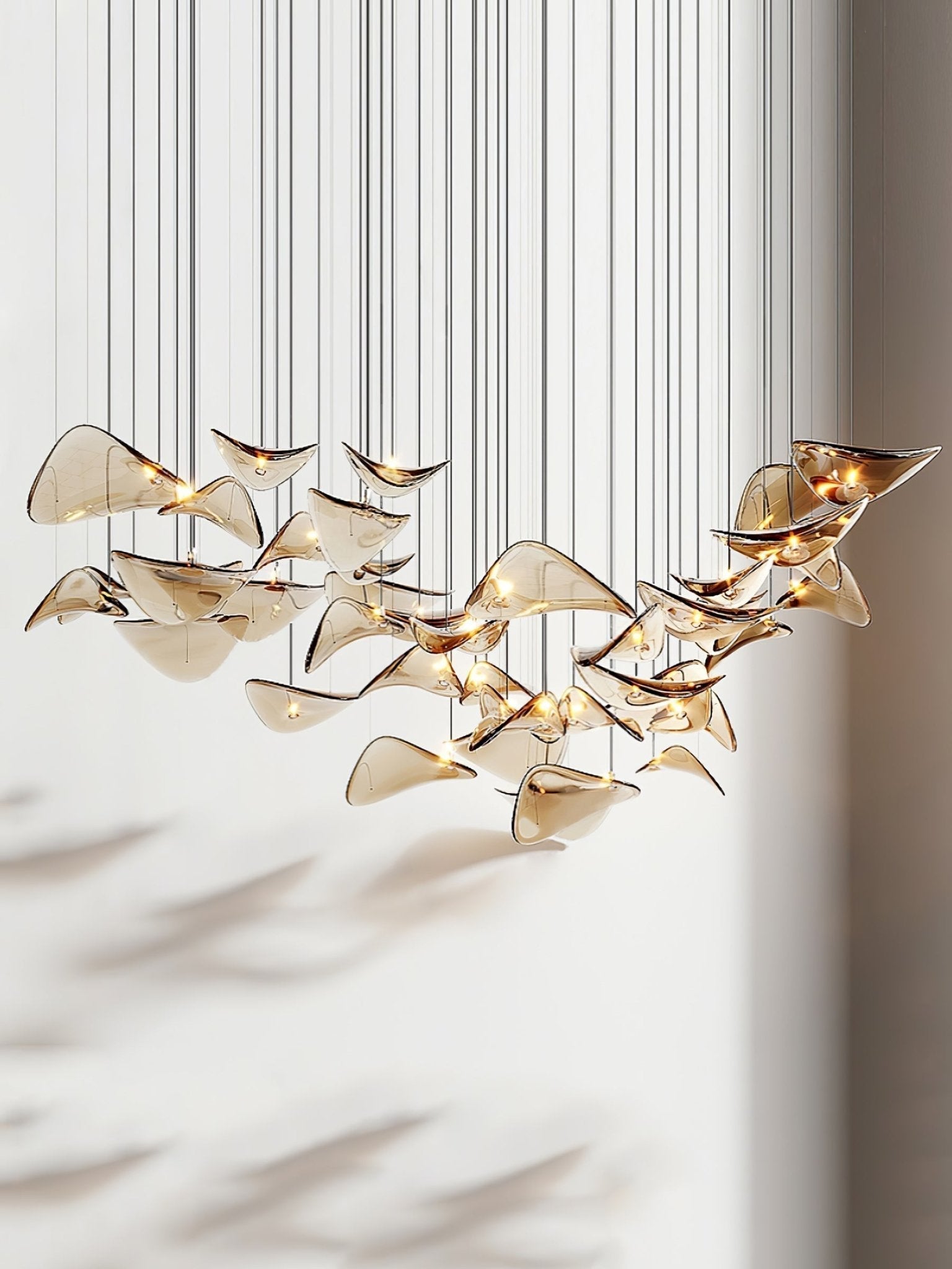 Eurrinia Butterfly Gold Metal Pendant Light - Letslighting
