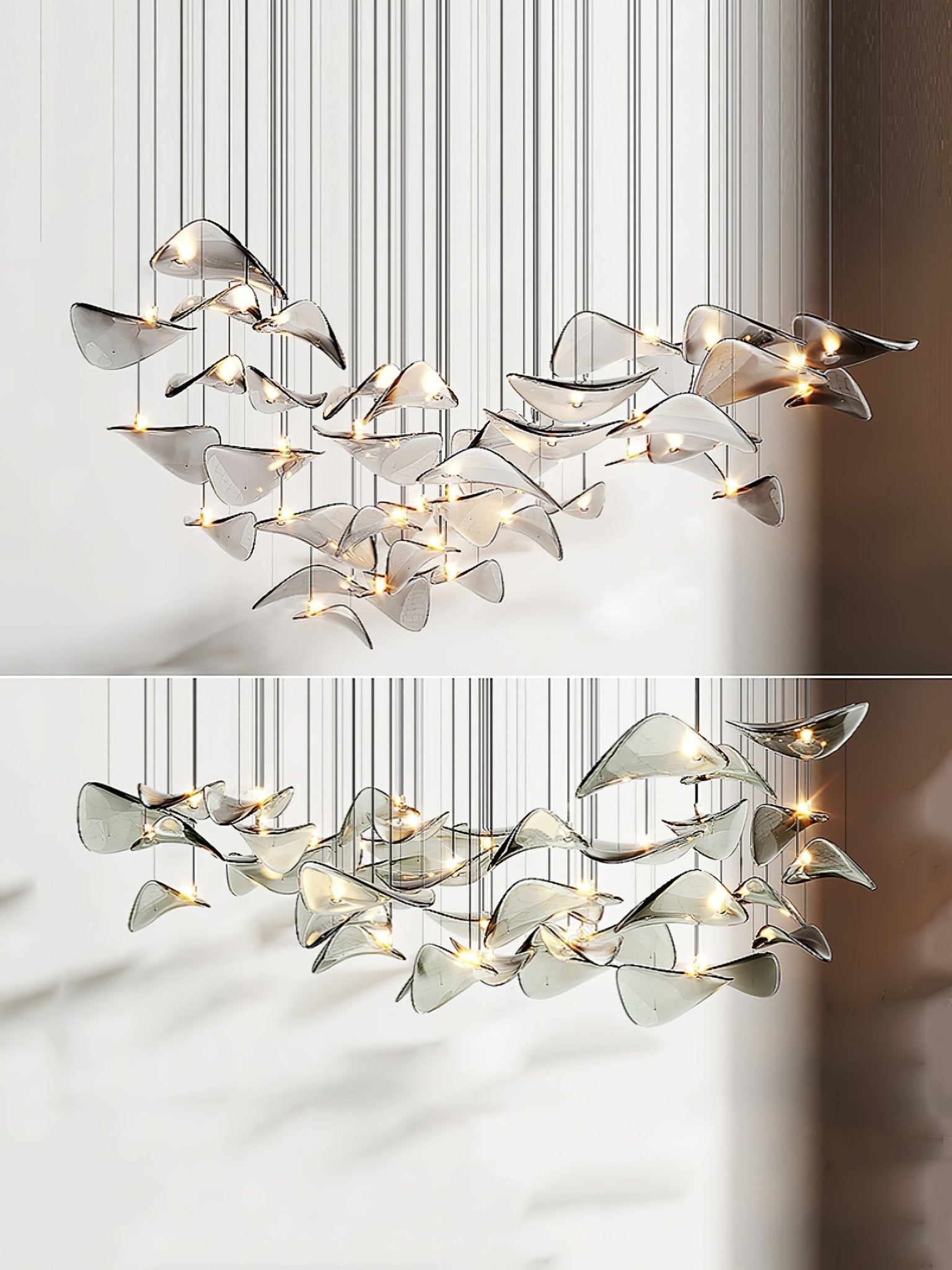 Eurrinia Butterfly Gold Metal Pendant Light - Letslighting