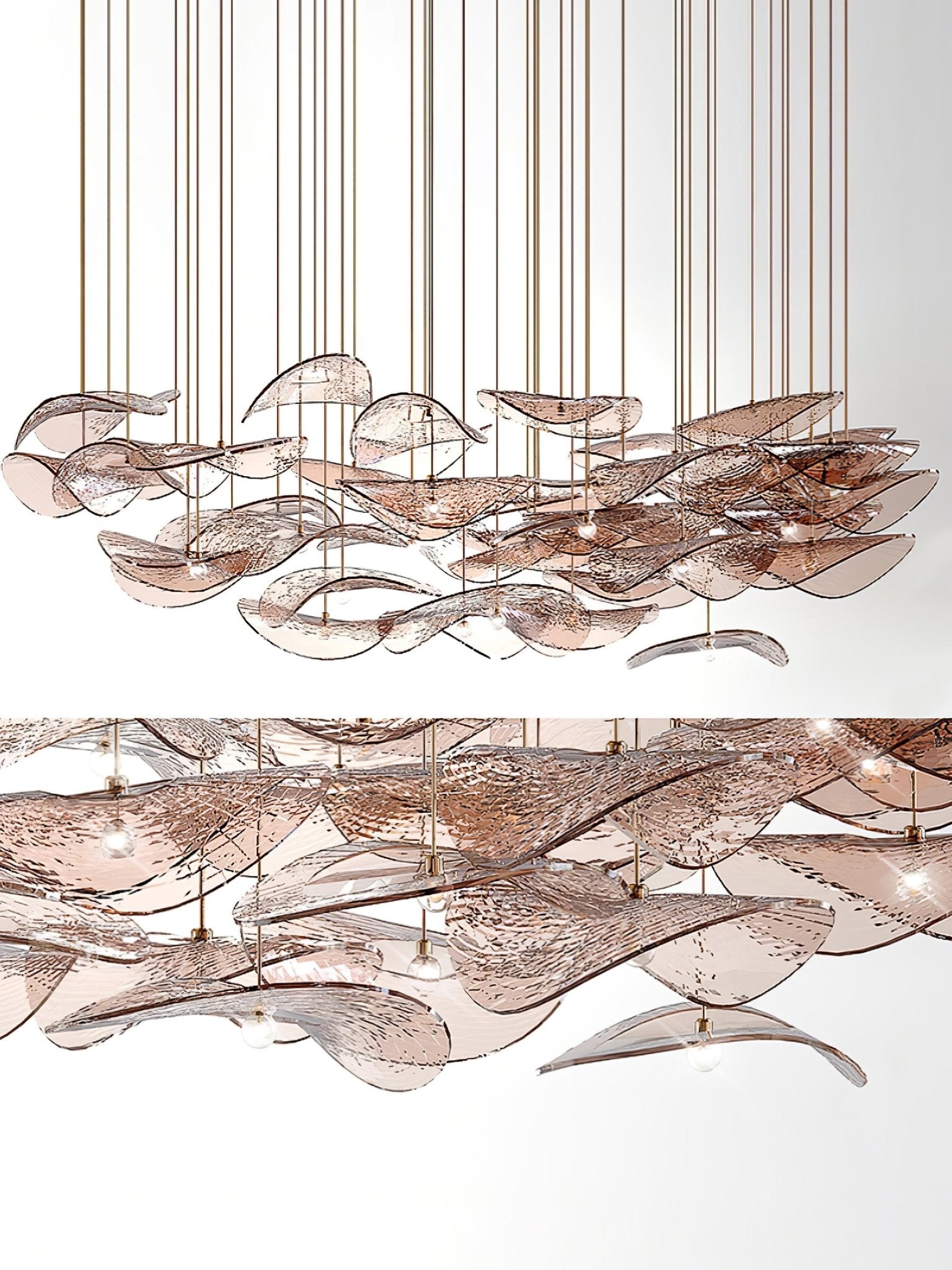 Eurrinia Butterfly Gold Metal Pendant Light - Letslighting