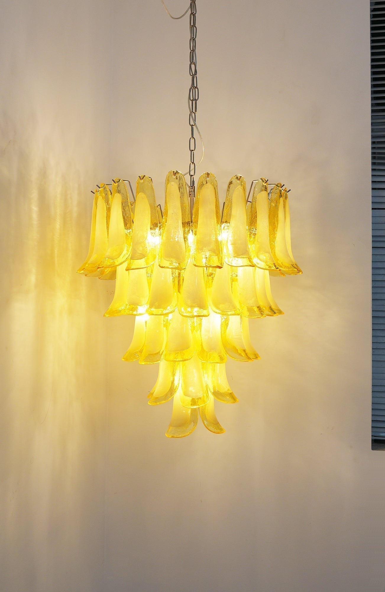 Aurora Chandelier Murano Glass Petal Wave - Letslighting