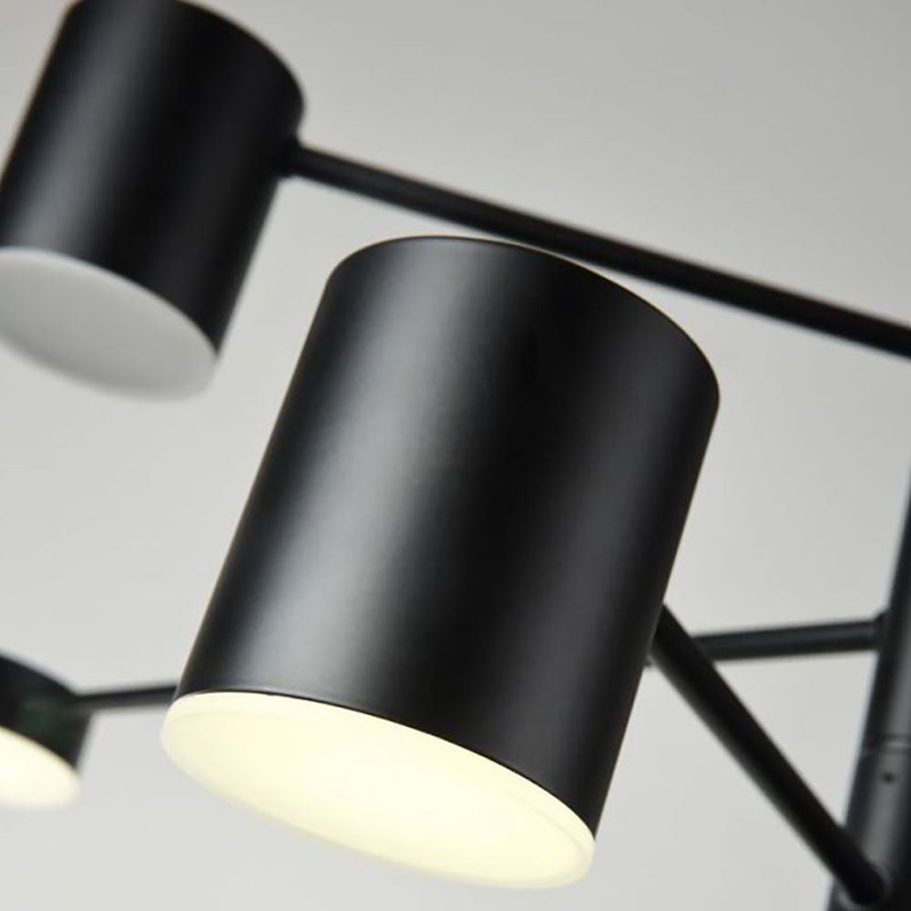 Arisha Moderno Industria Rama LED Lámpara Colgante Negro/Oro Dormitorio/ Salón Metal