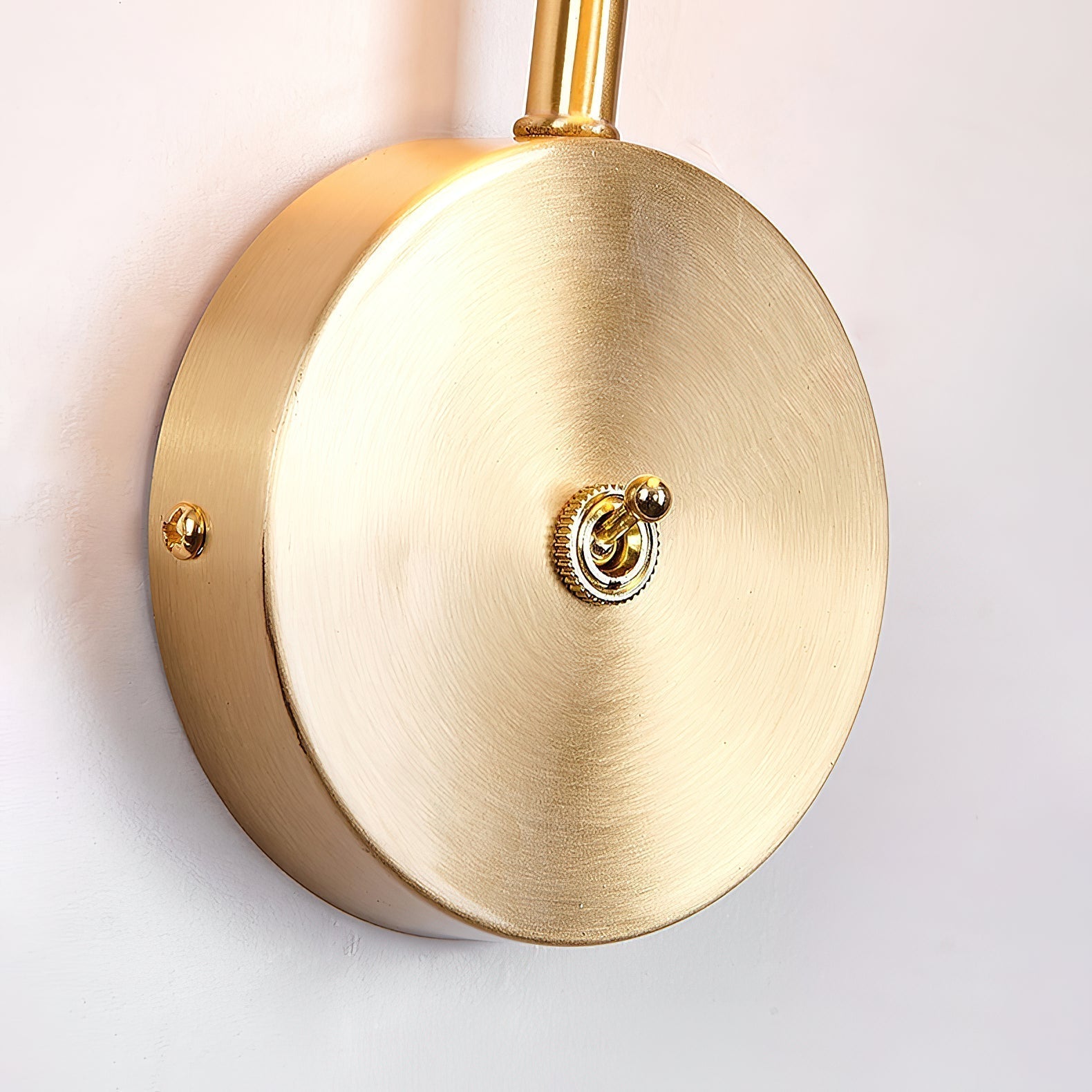 Civarir Modern Minimalist Beige Travertine Wall Lamp - Lamp Copper