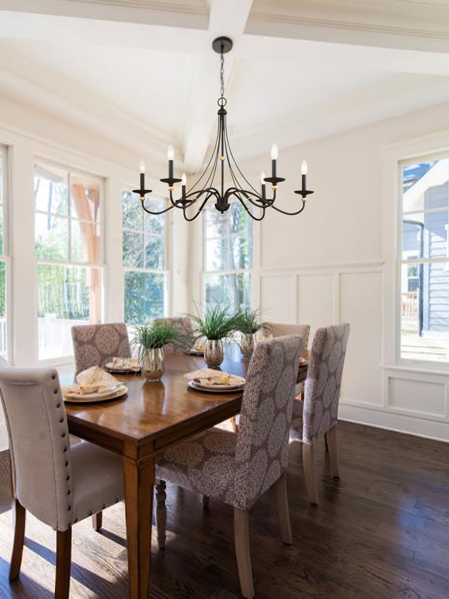 Regalia Vintage Brass Chandelier - Letslighting
