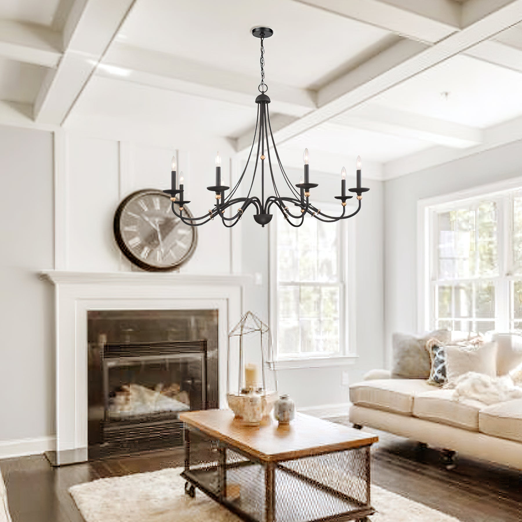Regalia Vintage Brass Chandelier - Letslighting