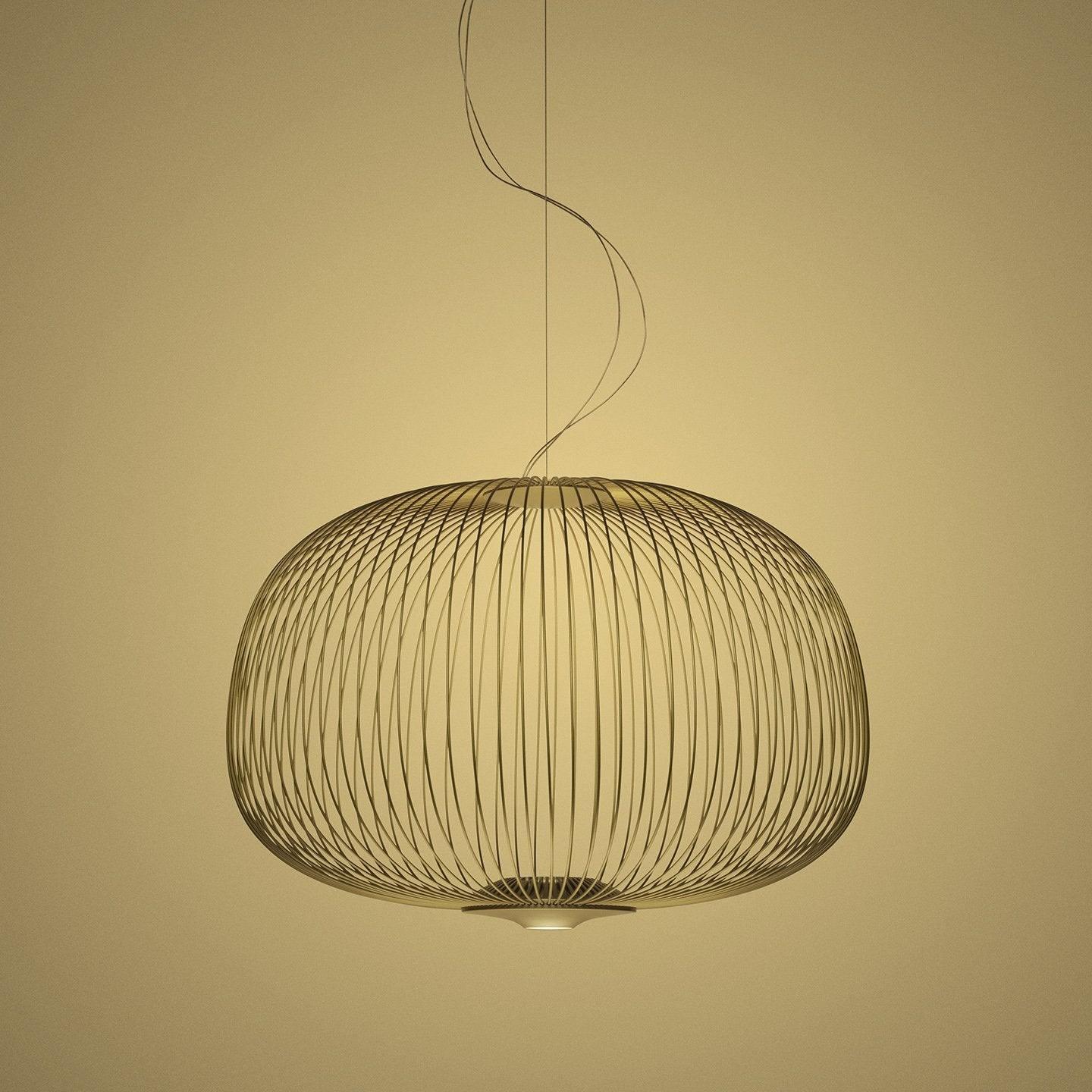 Aero Lightweight Spokes Cage Pendant Light - Letslighting