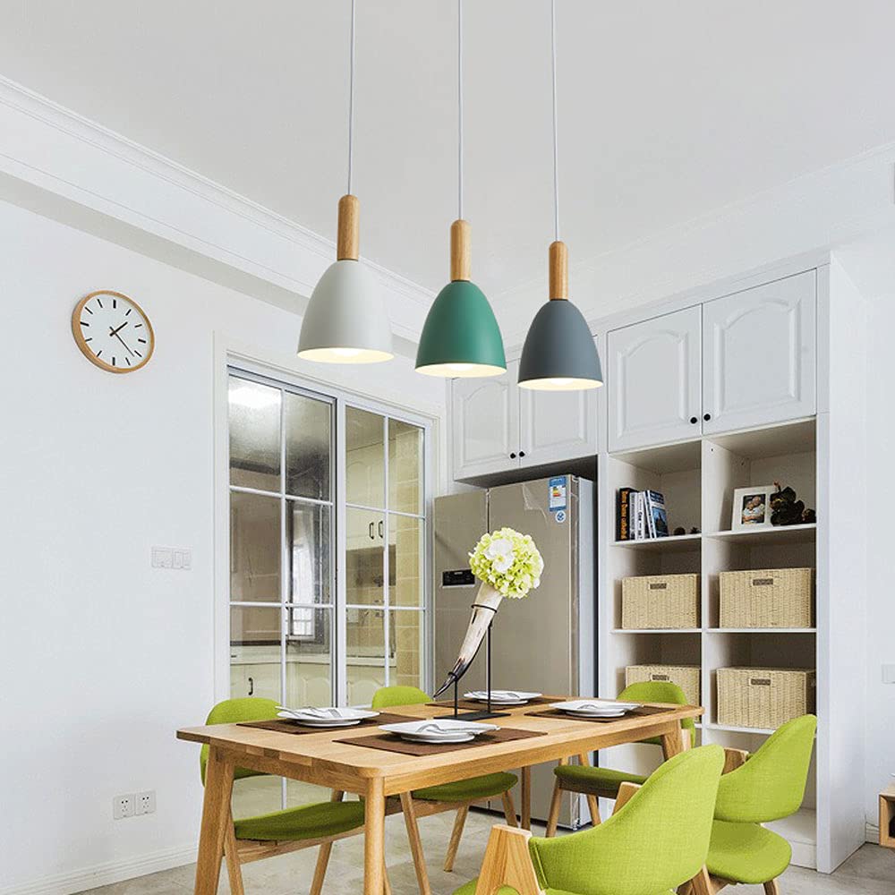 Valentina Moderna Minimalistas Lámpara Colgante Metal/Madera Dormitorio/Salón