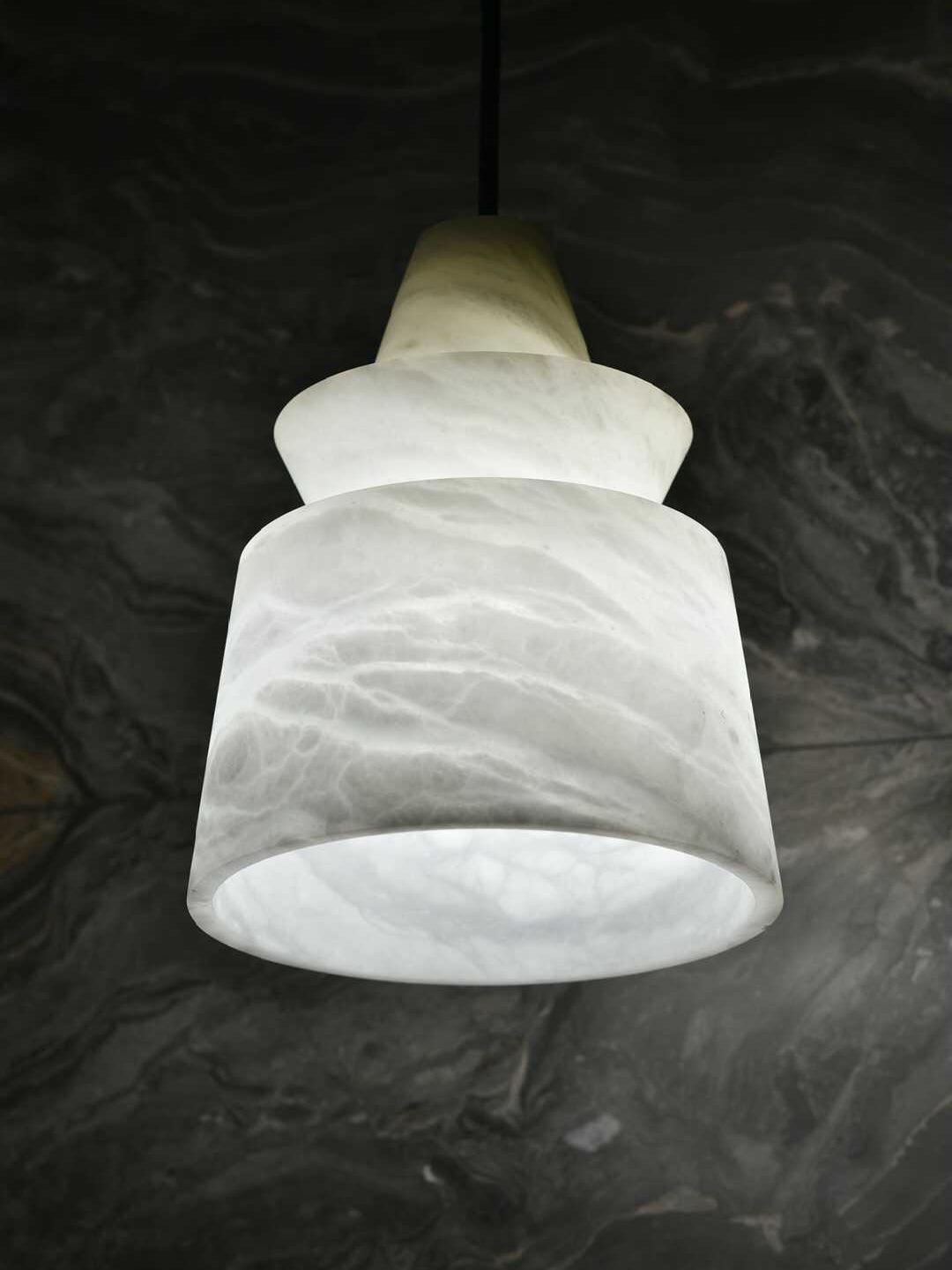 Curineth Minimalist Alabaster Pendant Light - Letslighting