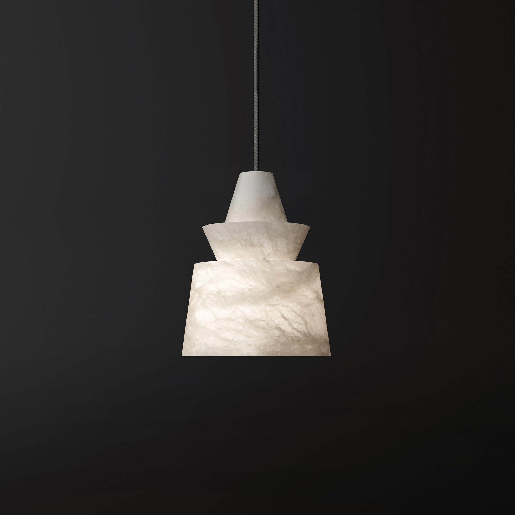 Curineth Minimalist Alabaster Pendant Light - Letslighting