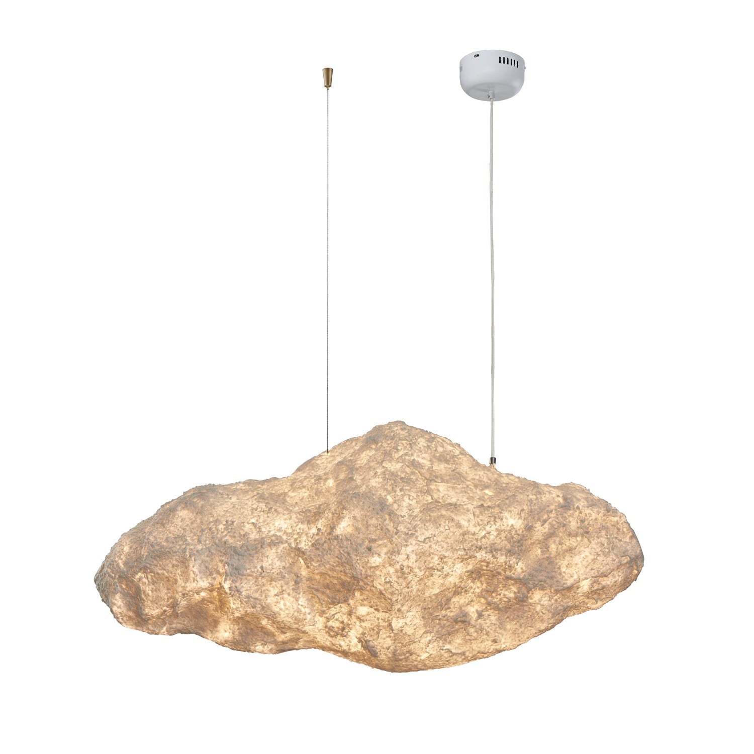 Elliros Textured Paper Pulp Pendant Light - Letslighting