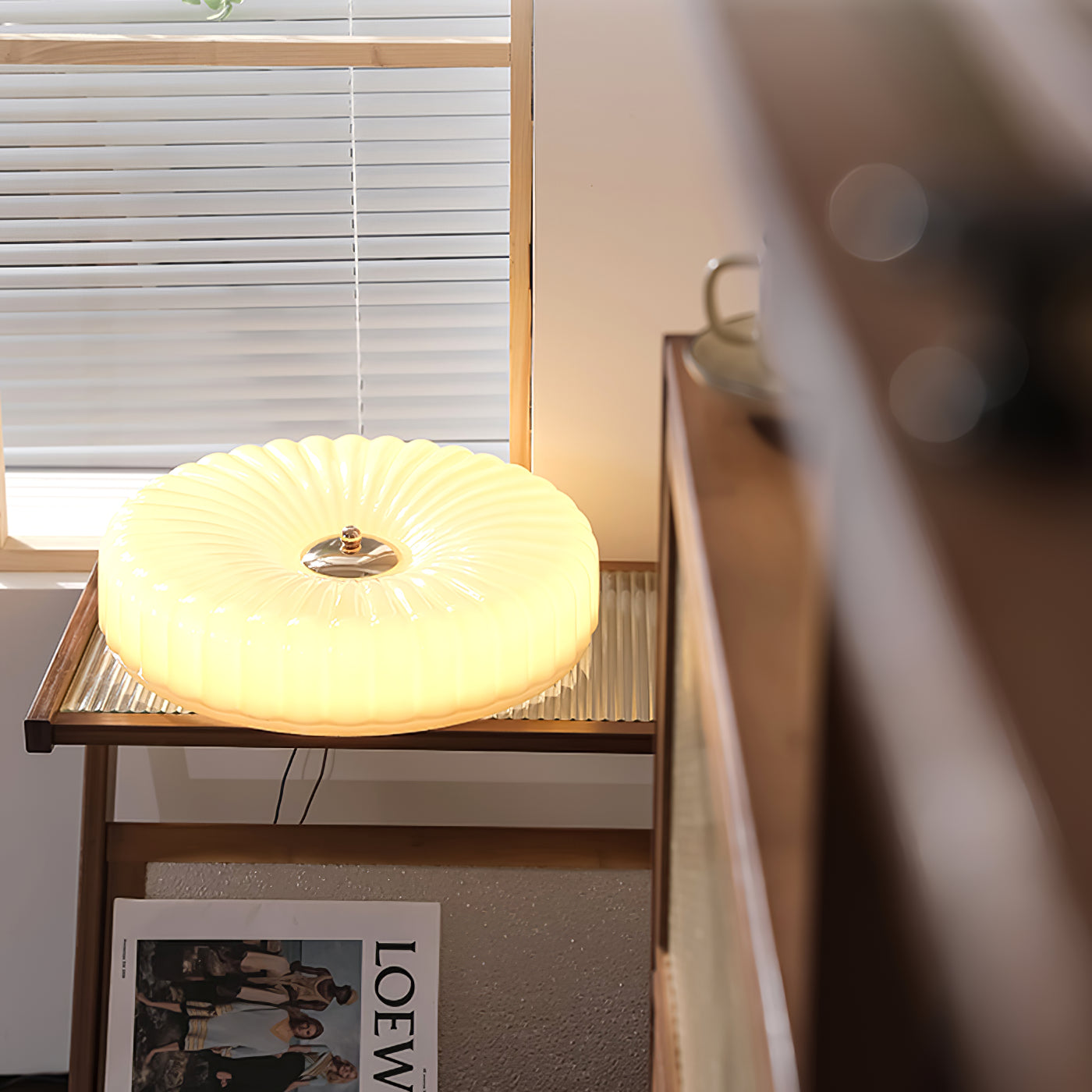 Zathee Modern Minimalist Glass Metal Flush Mount Ceiling Light - Lamp Copper