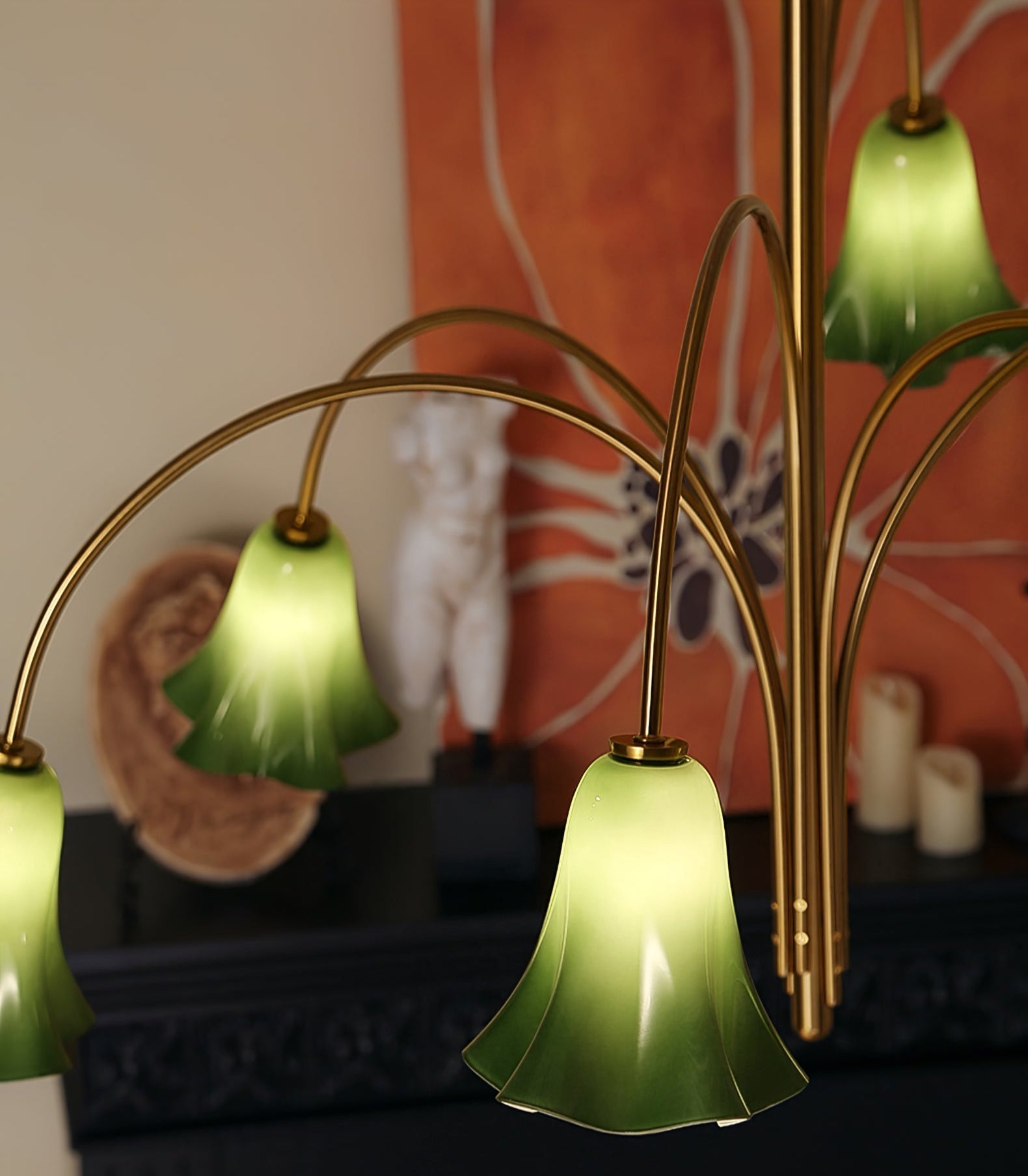 EmeraldBell Glass Pendant Chandelier - Letslighting