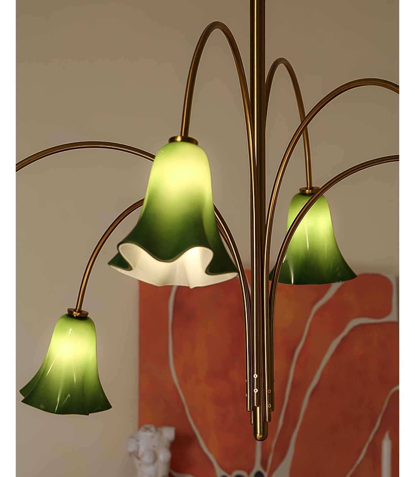 EmeraldBell Glass Pendant Chandelier - Letslighting