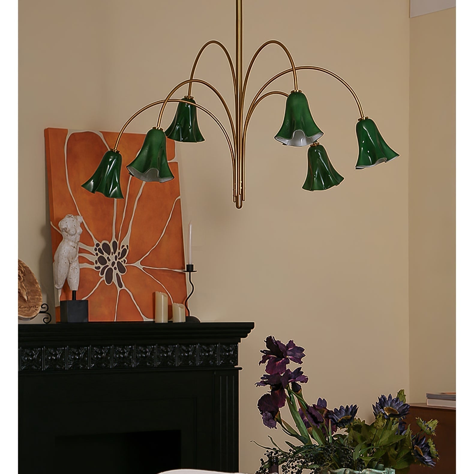 EmeraldBell Glass Pendant Chandelier - Letslighting