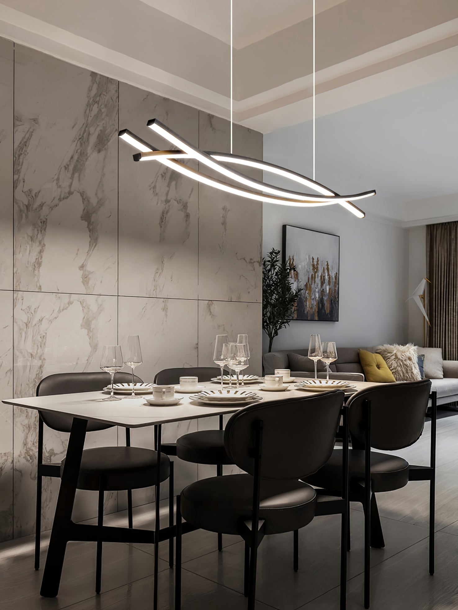 Wishbone LED Chandelier - Letslighting