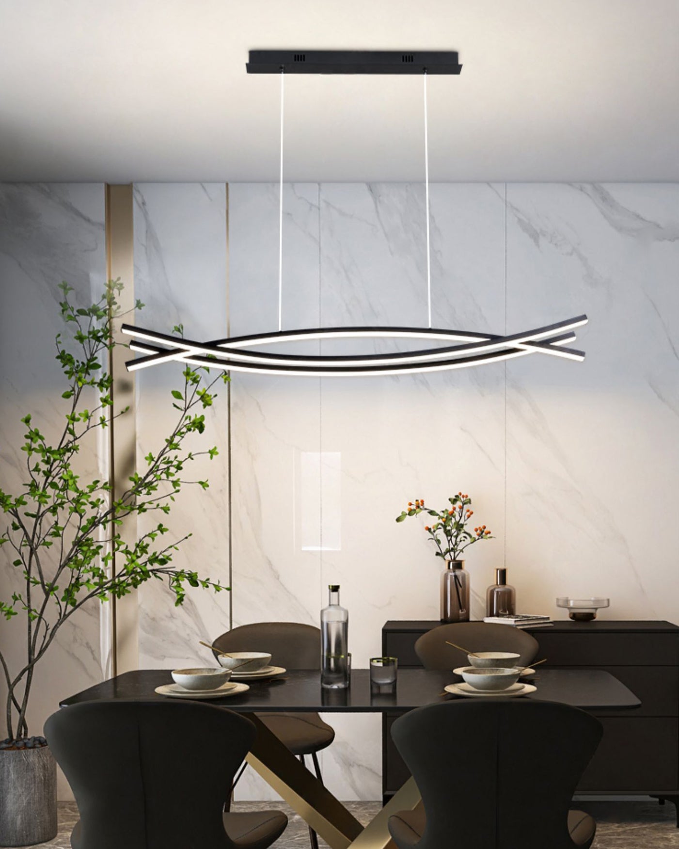 Wishbone LED Chandelier - Letslighting