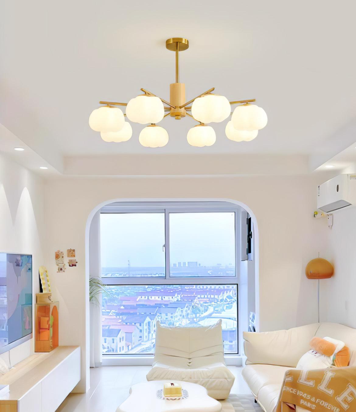 Wooden Cotton Balls Chandelier - Letslighting