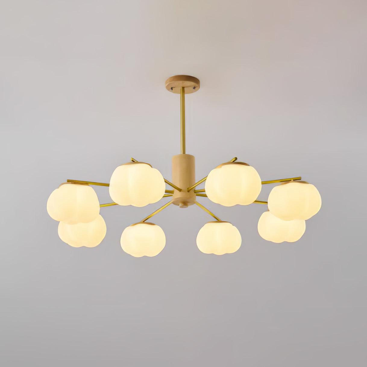 Wooden Cotton Balls Chandelier - Letslighting