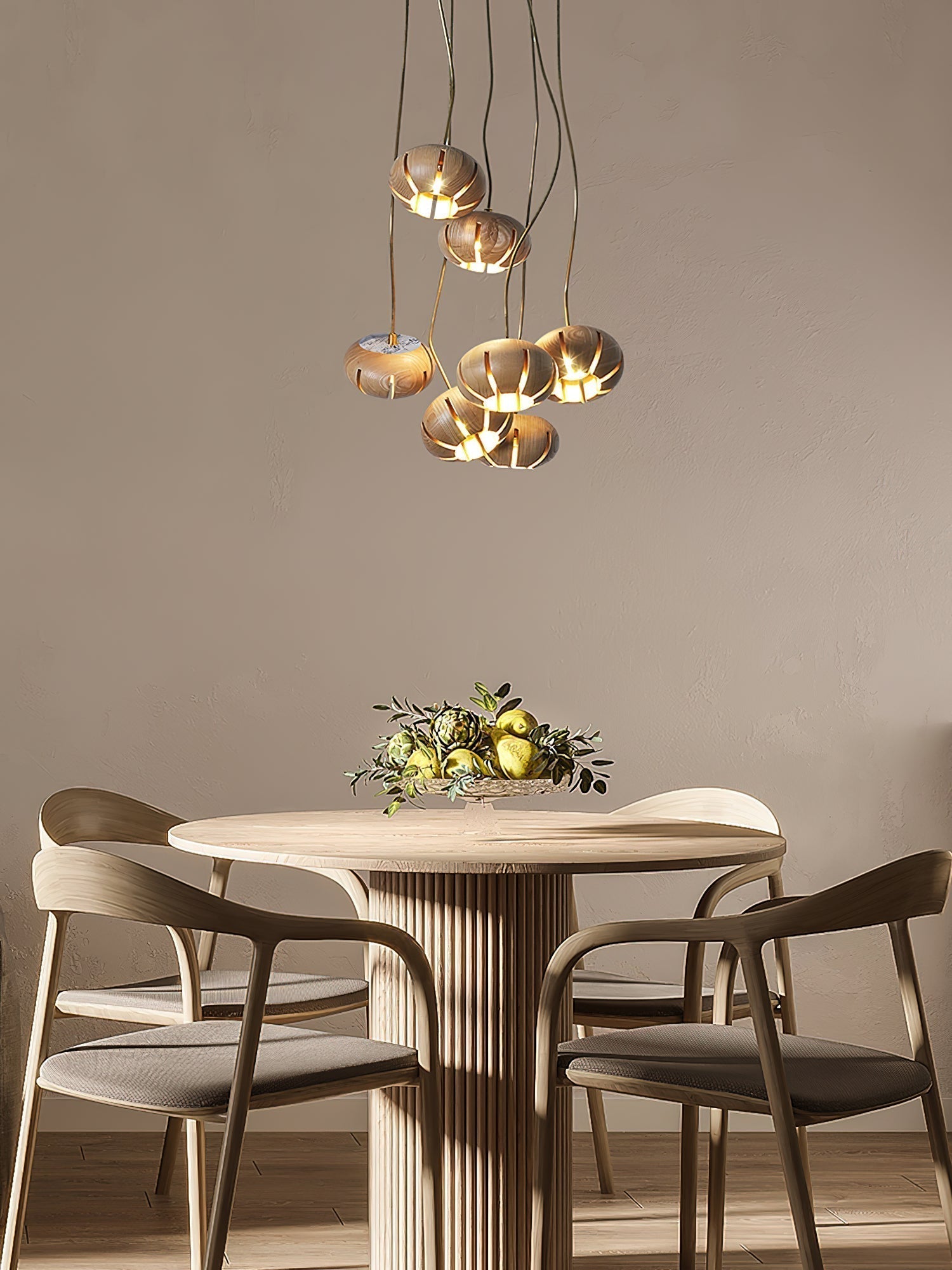 Zasorir Sculptural Marble Cluster Pendant Light - Letslighting