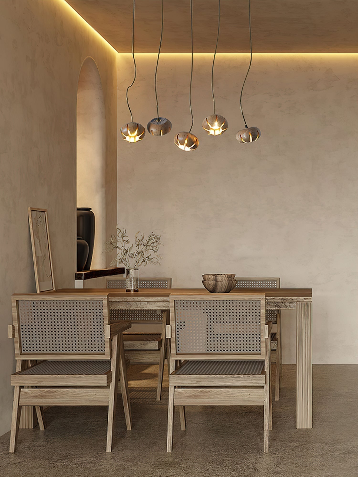 Zasorir Sculptural Marble Cluster Pendant Light - Letslighting