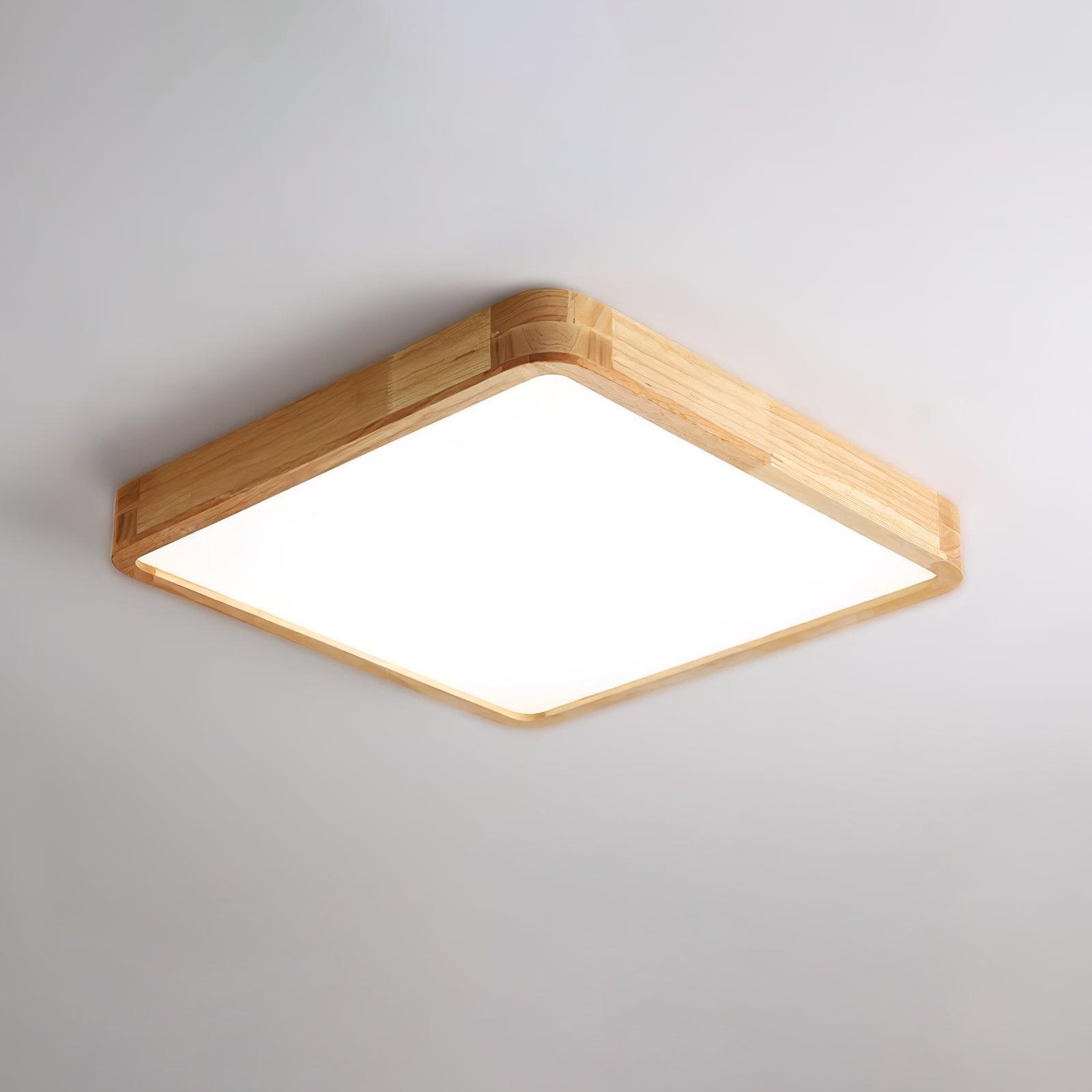 Muto Lámpara de Techo Geométrica de Madera
