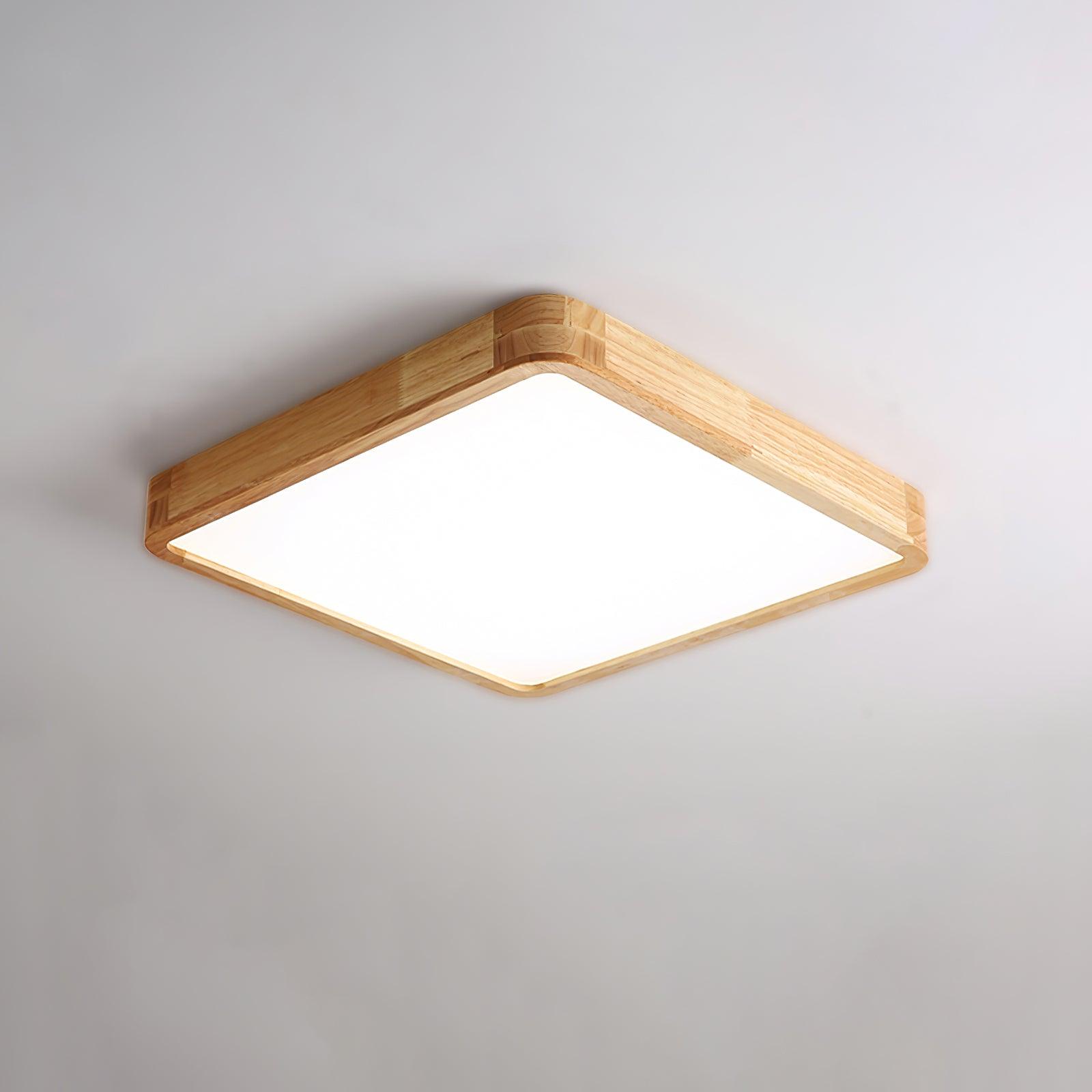 Muto Lámpara de Techo Geométrica de Madera