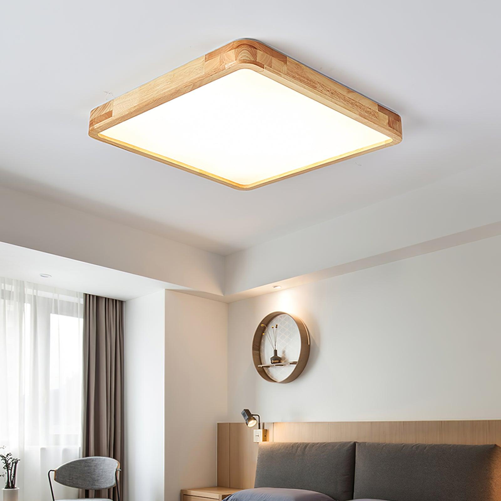 Muto Lámpara de Techo Geométrica de Madera