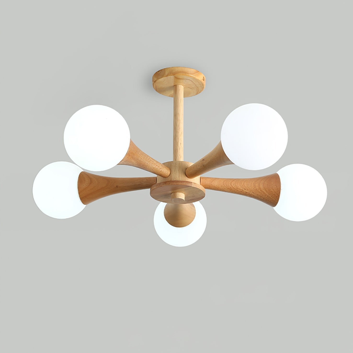 Wooden Nera Chandelier - Letslighting
