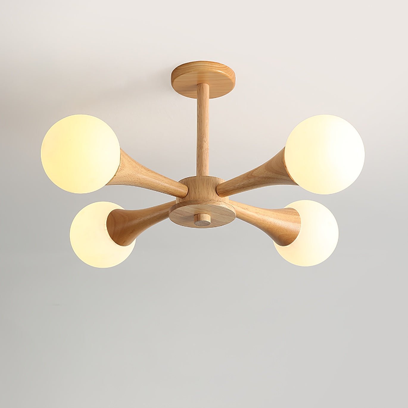 Wooden Nera Chandelier - Letslighting