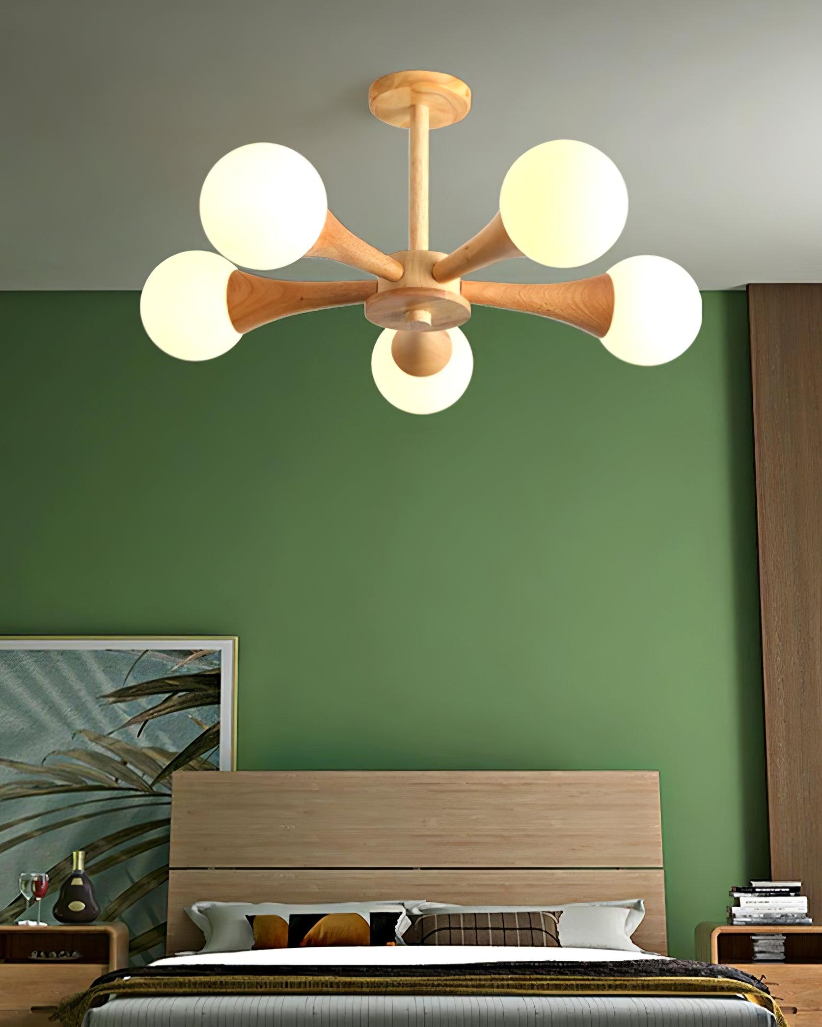 Wooden Nera Chandelier - Letslighting