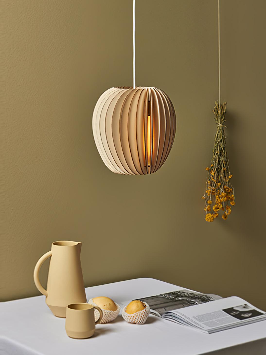 Wooden Orb Pendant Lamp - Letslighting